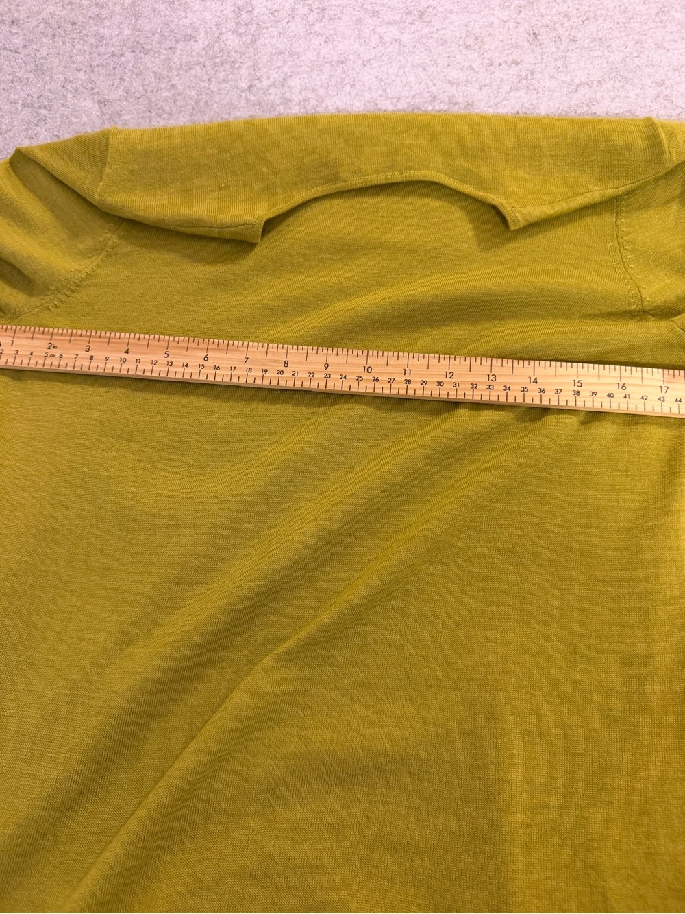 J. Jill 100% Merino Wool Tunic Sweater Small Green Hi Low Side Slit Knit - Picture 9 of 11